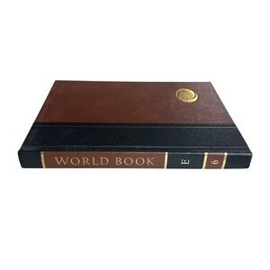 World Book Encyclopedia E Vol. 6 1979 Childcraft Inc. Black Brown Gold Hardcover